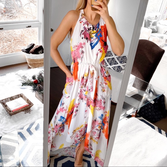 Sachin + Babi Dresses & Skirts - 💐 ANTHROPOLOGY SACHIN & BABI BOHO TALL COLORFUL HIGH-LOW BELTED MAXI DRESS!